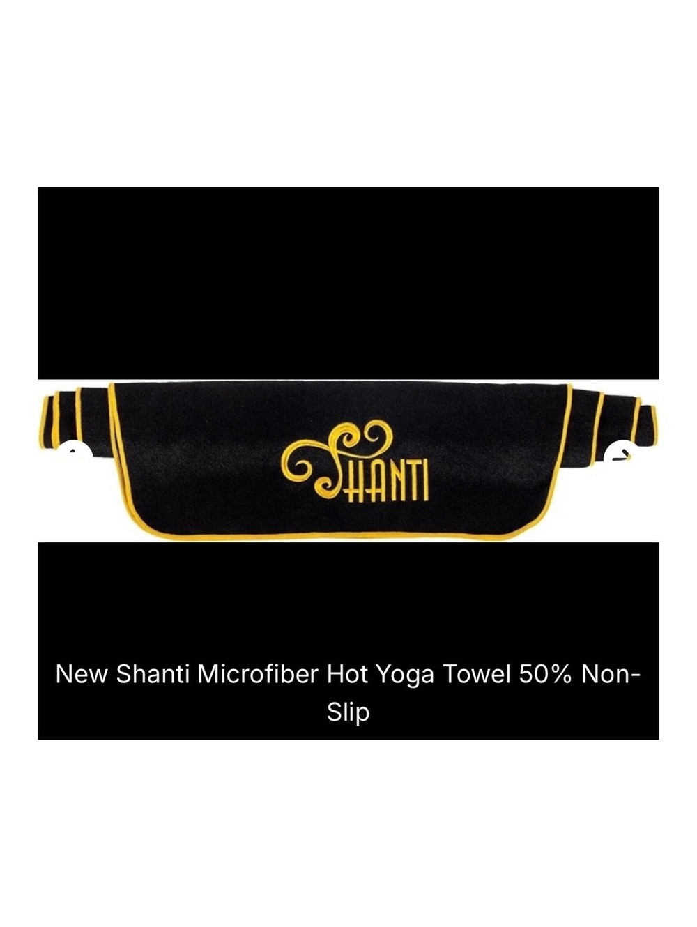 Shanti Microfiber Hot Yoga Towel Grip Absorbent for All Workouts
